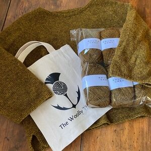 "The Woolly Thistle" Vanilla Sweater Starter KNITTING KIT